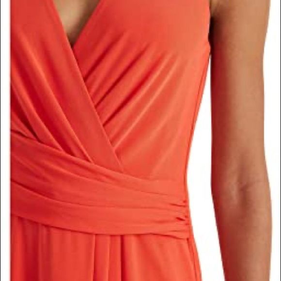 Prana Coral Twist Front Faux Wrap Dress Jersey - Picture 2 of 11